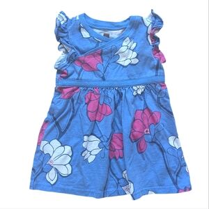 Tea Collection Floral Wrap Dress - Size 12-18M
